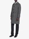 Celine Camden Wool Tweed Coat With Button Closure And Side Pockets In Multi