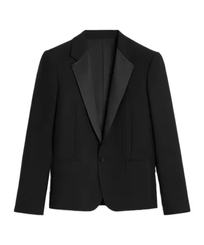 Celine Wool-blended Short Suit Coat In Black