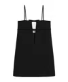 Celine Wool Bow Dress In Black
