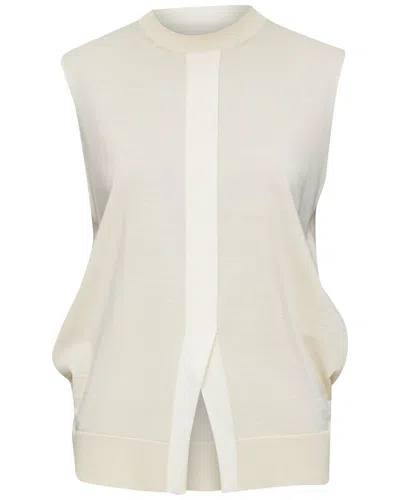 Pre-owned Celine Wool Cashmere Split Sweater Vest