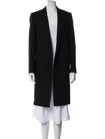 Pre-owned Celine Wool Coat In Black