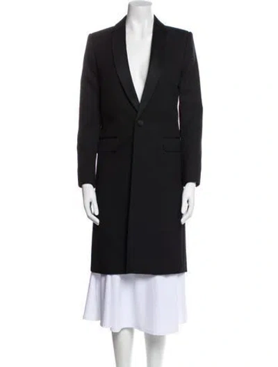Pre-owned Celine Wool Coat In Black