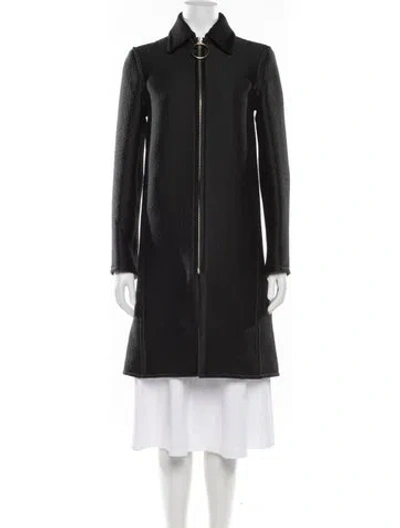 Pre-owned Celine Wool Coat In Black