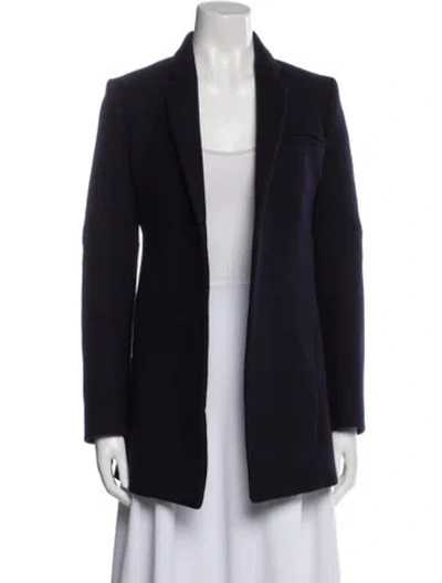 Pre-owned Celine Wool Coat In Blue
