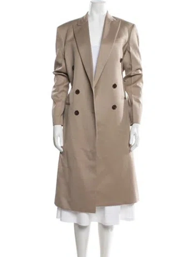 Pre-owned Celine Wool Coat In Brown