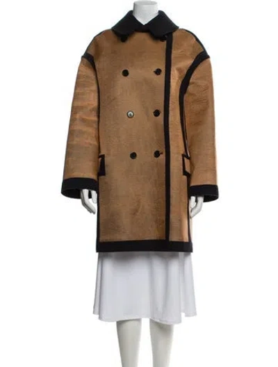 Pre-owned Celine Wool Coat In Neutral