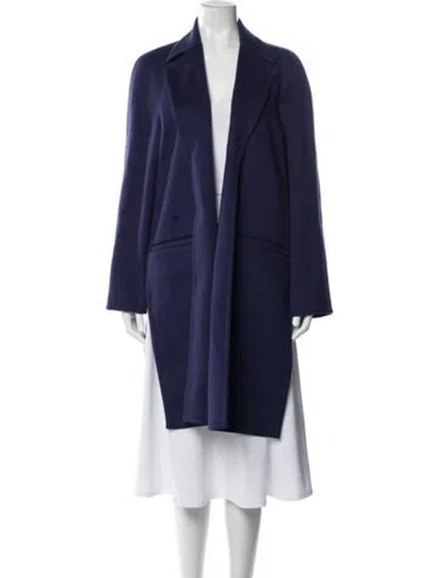 Pre-owned Celine Wool Coat In Purple