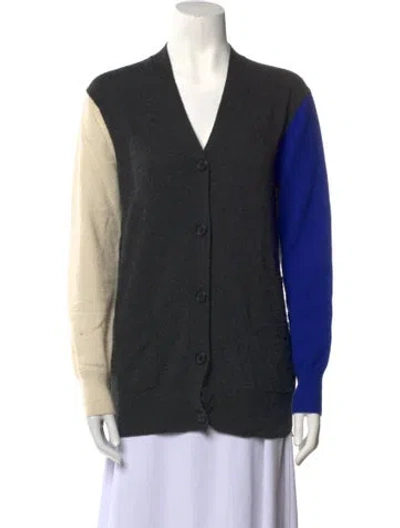 Pre-owned Celine Wool Colorblock Pattern Sweater