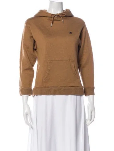 Pre-owned Celine Wool Crew Neck Hoodie In Brown