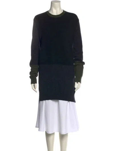 Pre-owned Celine Wool Crew Neck Sweater In Black