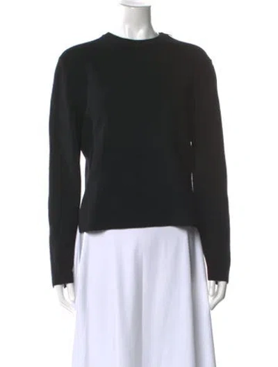 Pre-owned Celine Wool Crew Neck Sweater In Black