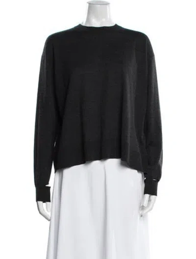 Pre-owned Celine Wool Crew Neck Sweater In Black