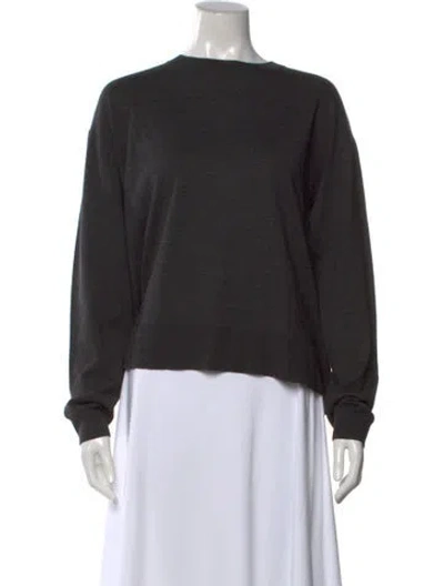 Pre-owned Celine Wool Crew Neck Sweater In Black