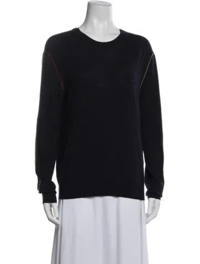 Pre-owned Celine Wool Crew Neck Sweater In Black