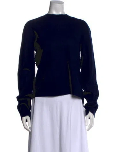 Pre-owned Celine Wool Crew Neck Sweater In Blue