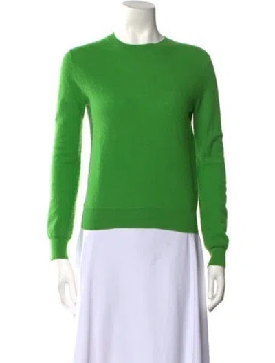 Pre-owned Celine Wool Crew Neck Sweater In Green