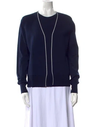 Pre-owned Celine Wool Crew Neck Sweater In Multi