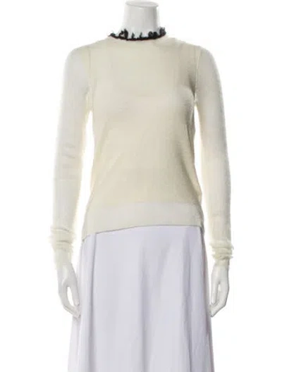 Pre-owned Celine Wool Crew Neck Sweater In Neutral