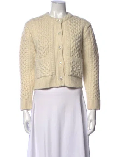 Pre-owned Celine Wool Crew Neck Sweater In Neutrals