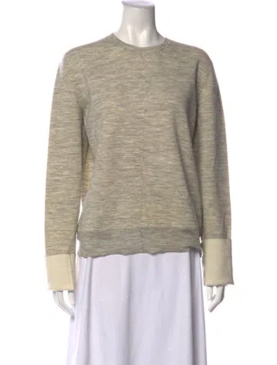 Pre-owned Celine Wool Crew Neck Sweater In Neutrals