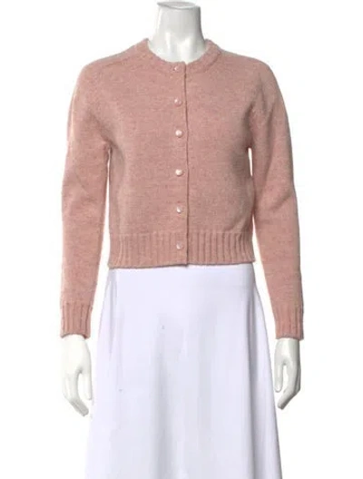 Pre-owned Celine Wool Crew Neck Sweater In Pink
