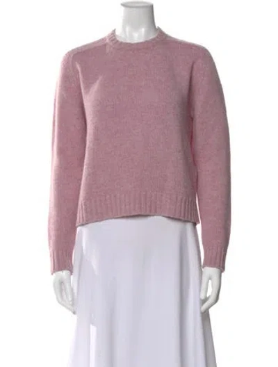 Pre-owned Celine Wool Crew Neck Sweater In Purple