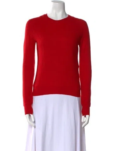Pre-owned Celine Wool Crew Neck Sweater In Red