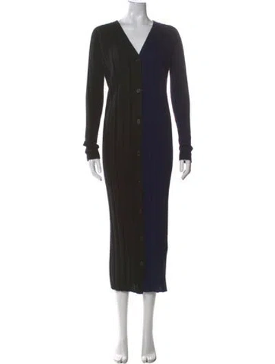 Pre-owned Celine Wool Dress In Multi