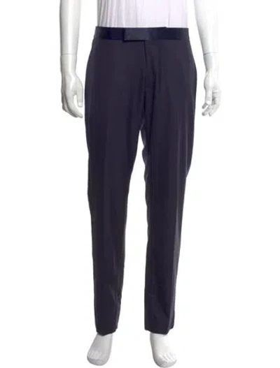 Pre-owned Celine Wool Dress Pants In Blue