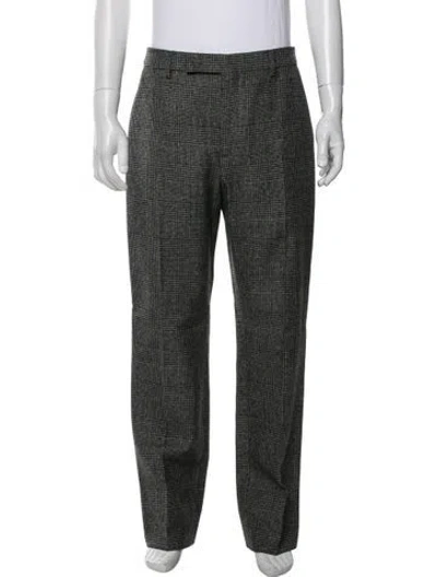 Pre-owned Celine Wool Dress Pants In Green