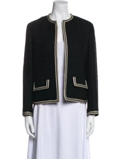 Pre-owned Celine Wool Evening Jacket In Black