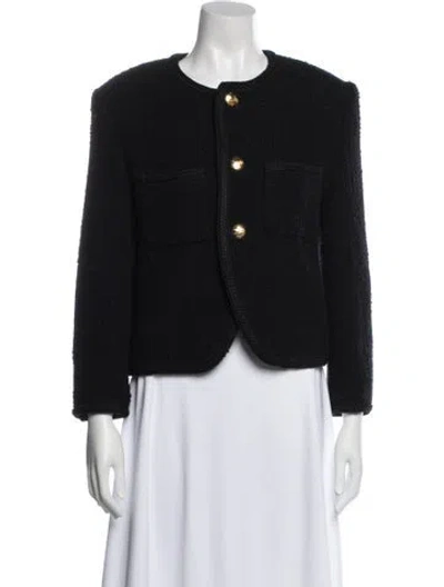 Pre-owned Celine Wool Evening Jacket In Black