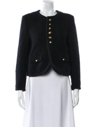Pre-owned Celine Wool Evening Jacket In Black