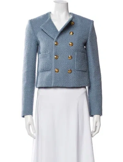 Pre-owned Celine Wool Evening Jacket In Blue