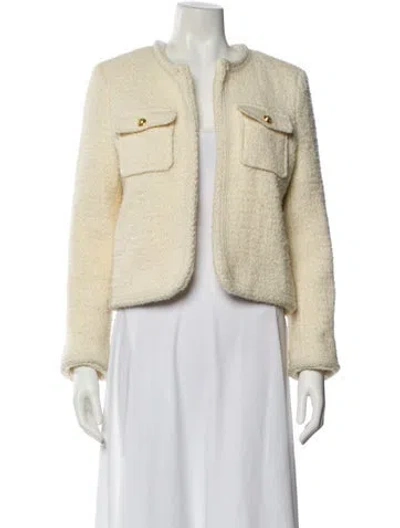 Pre-owned Celine Wool Evening Jacket In Neutral