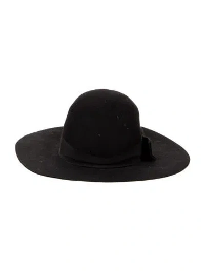 Pre-owned Celine Wool Felt Hat In Black