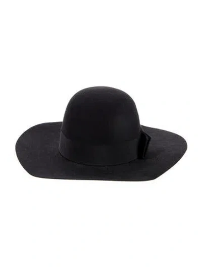 Pre-owned Celine Wool Felt Hat In Black