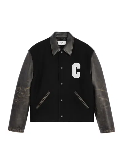 CELINE WOOL FELT TEDDY JACKET