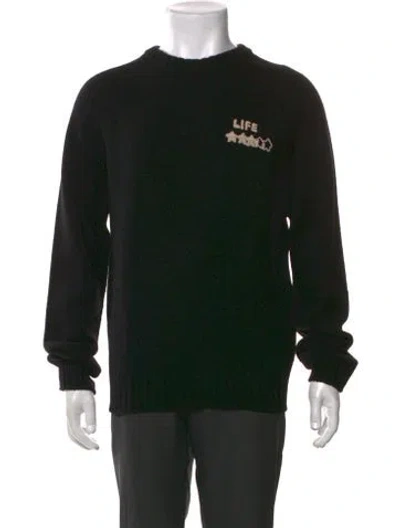 Pre-owned Celine Wool Graphic Print Pullover W/ Tags In Black