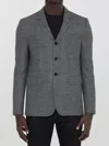 Celine Prince Of Wales Checked Wool Blazer