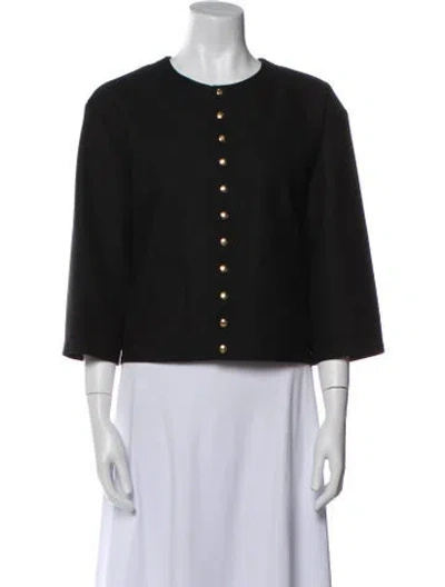 Pre-owned Celine Wool Jacket In Black
