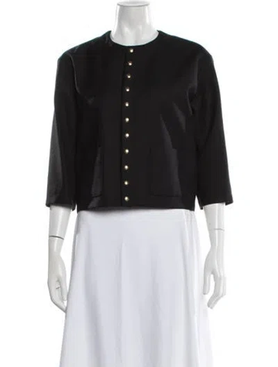 Pre-owned Celine Wool Jacket In Black