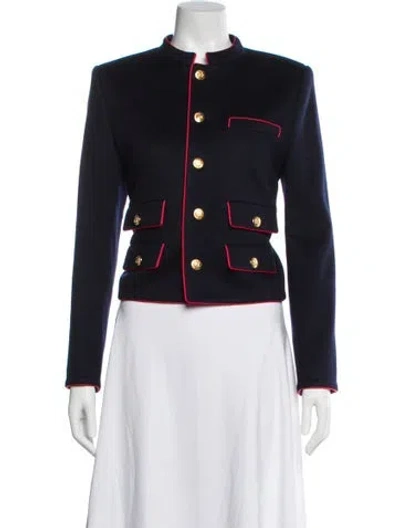 Pre-owned Celine Wool Jacket In Blue
