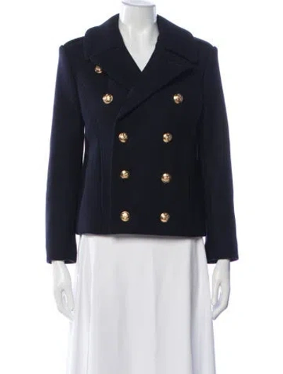 Pre-owned Celine Wool Jacket In Blue