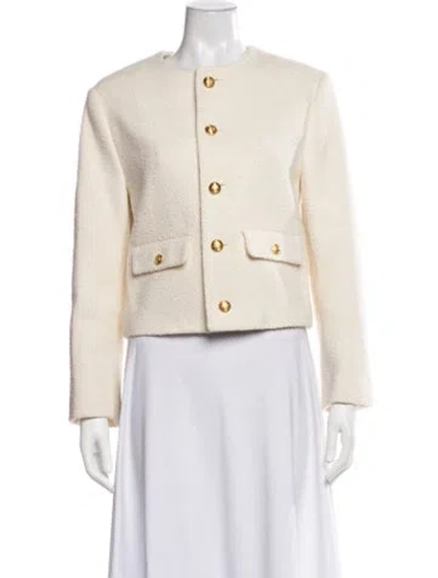 Pre-owned Celine Wool Jacket In Neutrals