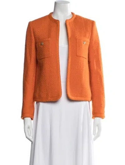 Pre-owned Celine Wool Jacket In Orange