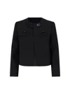 Celine Wool Jacket With Maxi Buttons In Black