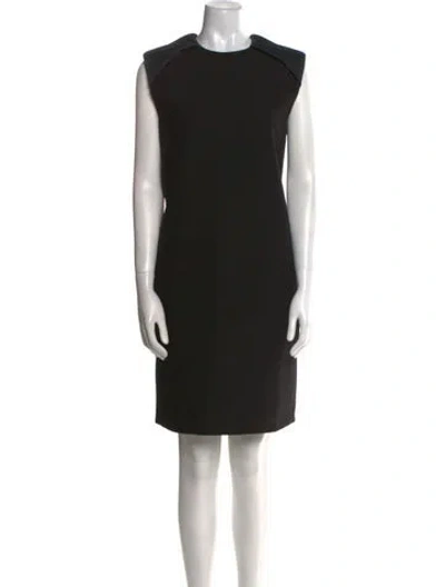 Pre-owned Celine Wool Knee-length Dress In Black