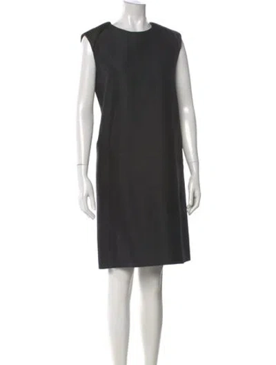 Pre-owned Celine Wool Knee-length Dress In Black