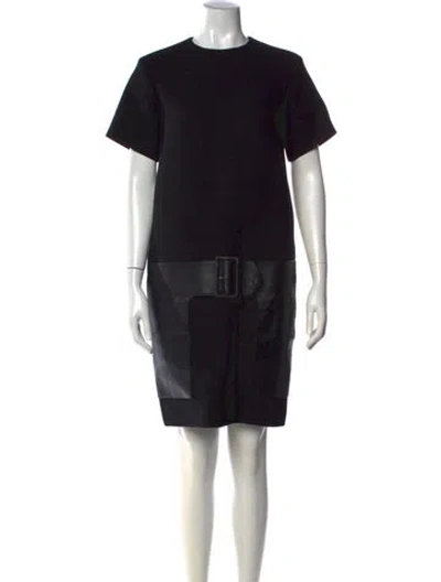 Pre-owned Celine Wool Knee-length Dress In Black